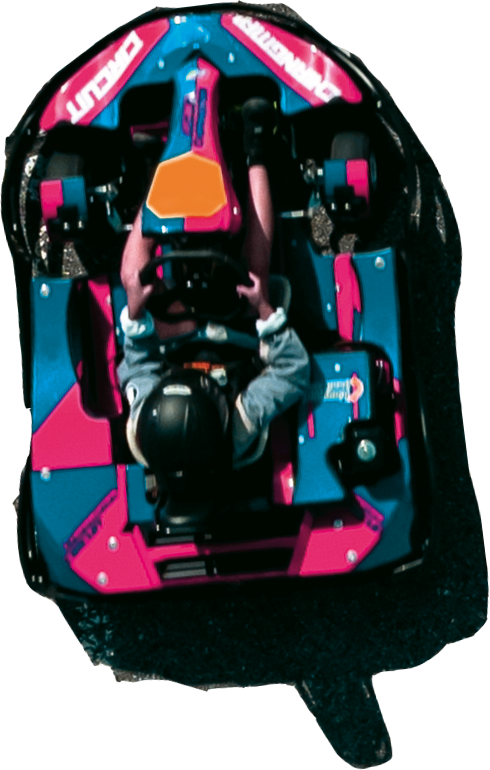 Kart auf Strecke