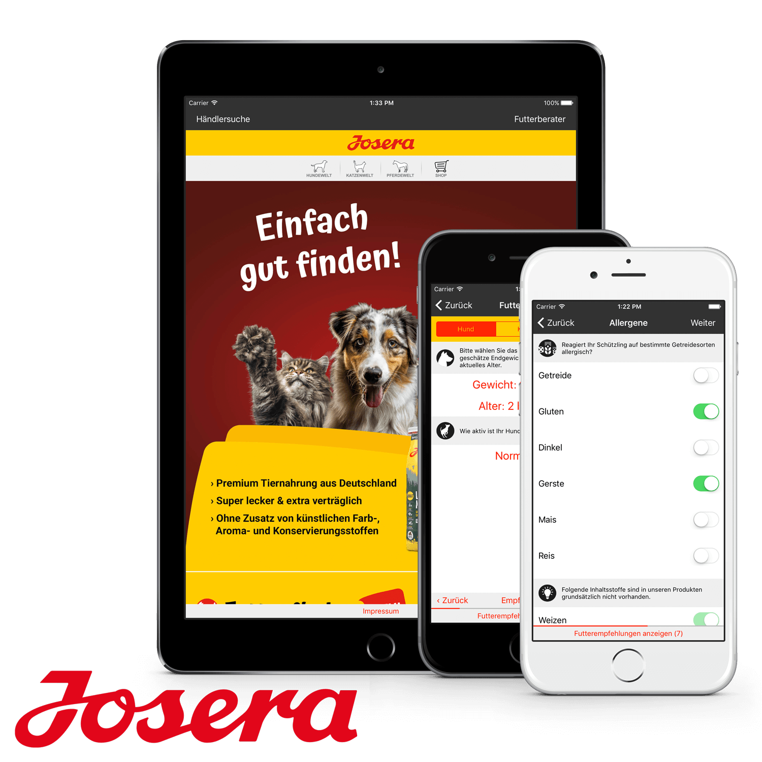 Der Futterberater in der Hosentasche